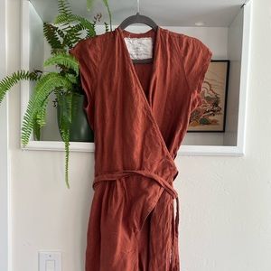 NotPerfect Linen Wrap Jumpsuit
